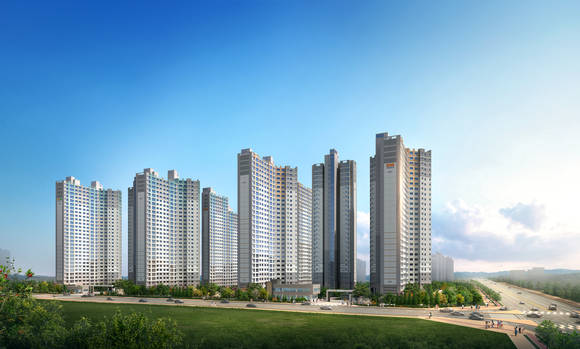 ‘시흥 배곧신도시 호반베르디움 2차’ 투시도