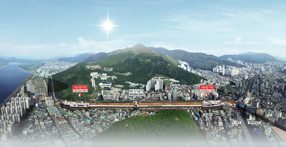 부산도시철도 사상~하단선 5공구 조감도(사진 제공: 한화건설)