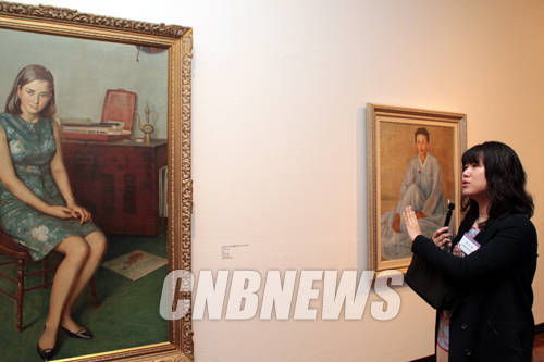 국립현대미술관 덕수궁미술관에서 진행 중인 대한민국예술원 개원 60년 기념전.(사진=왕진오 기자)