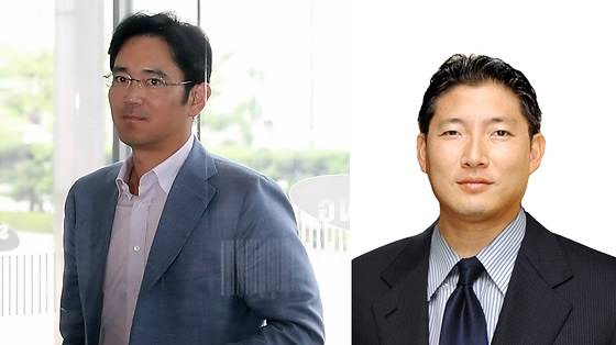 이재용 삼성전자 부회장(좌)과 조현준 (주)효성 정보통신PG장(우)(사진: 연합뉴스)