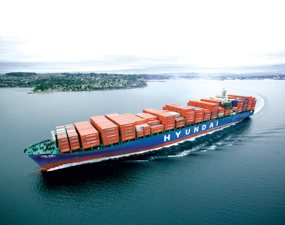 현대상선의 컨테이너 선박(사진 제공: 현대상선)