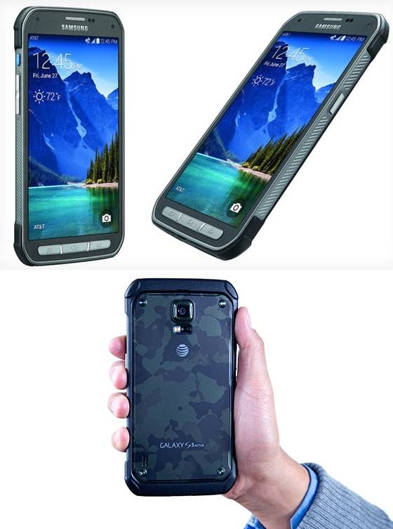 삼성전자가 AT&T를 통해 미국 시장에 출시한 ‘갤럭시 S5 액티브’(사진 제공: 더버지)