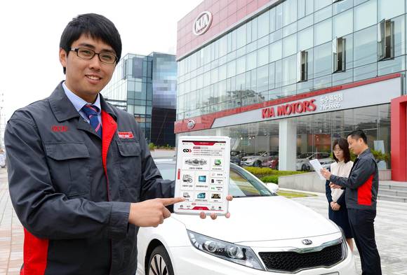 현대기아차가 개발한 모바일 차량 상태 진단장비 ‘GDS-모바일’(사진 제공: 현대기아자동차그룹)