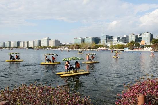 고양국제꽃박람회 꽃배체험 모습