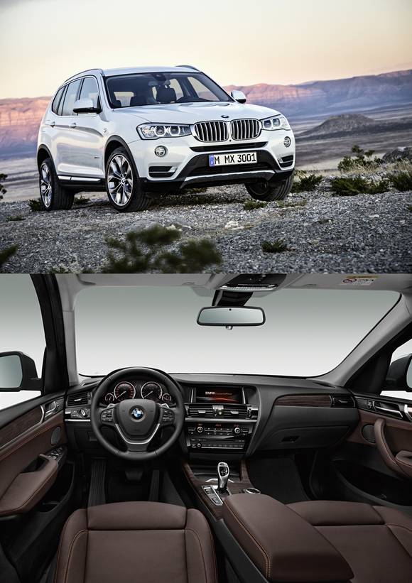 ‘뉴 X3’의 외관과 실내(사진 제공: BMW코리아)