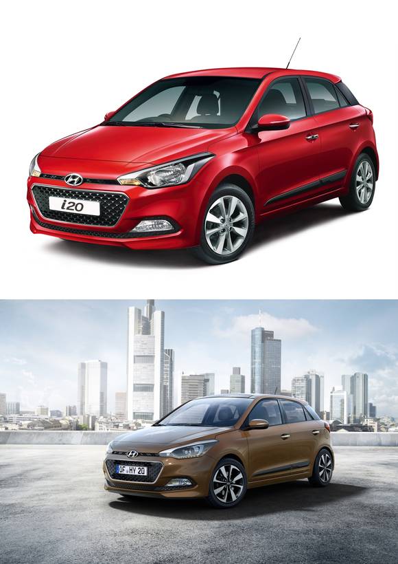 인도공장에서 생산되는 ‘신형 i20’(위)과 터키공장에서 생산될 ‘신형 i20’(아래)(사진 제공: 현대자동차)