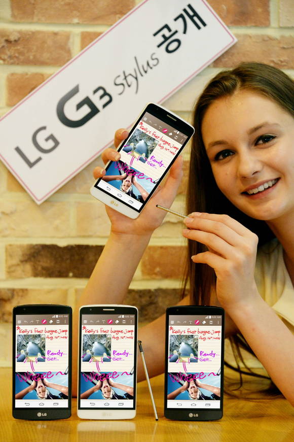 LG전자의 보급형 스마트폰 ‘LG G3 스타일러스’(사진 제공: LG전자)