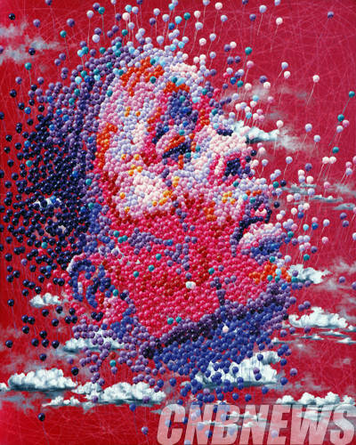 이동욱, '애도하는 인간 1'. 100x80cm, oil on canvas, 2014.