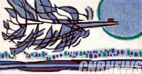 김환기, '밤의 새'.(이미지=K옥션)