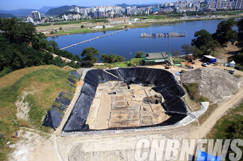 '공주 공산성 발굴현장'.(사진=문화재청)