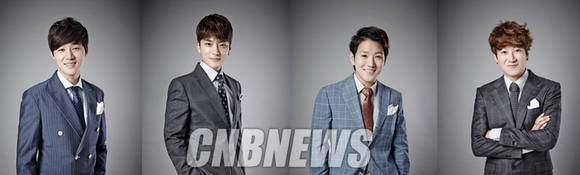 뮤지컬 '구텐버그'에 출연하는 (왼쪽부터)배우 김종구, 장승조, 정원영, 허규.(사진제공=컴퍼니다)