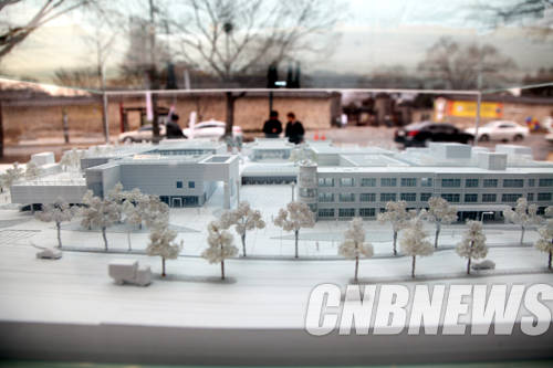 '국립현대미술관 서울관 모형도'.(사진=왕진오 기자)