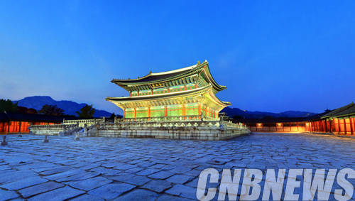 '경복궁 근정전 야경'.(사진=문화재청)