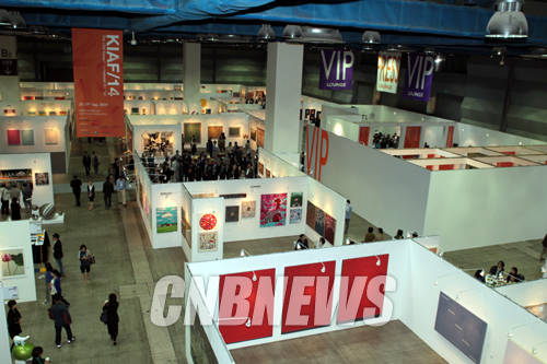 '2014 한국국제아트페어(KIAF2014) 개막 현장'.(사진=왕진오 기자)