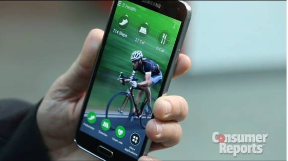 삼성전자의 ‘갤럭시 S5’(사진: 컨슈머 리포트)