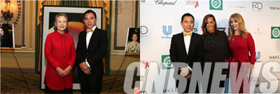 좌측부터 유엔 반기문 사무총장 부인 유순택여사, 제4회 퍼스트레이디 런천에 함께한 디자이너 도나카란(사진중앙),F4D 회장 에비에반젤로우.