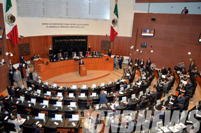 멕시코를 공식 방문중인 정의화 국회의장은 현지시간 10.9 오전 11시 30분(한국시간 10일 새벽 1시 30분) 멕시코 상원의회 본회의장에서 초청연설을 했다.(사진=국회)