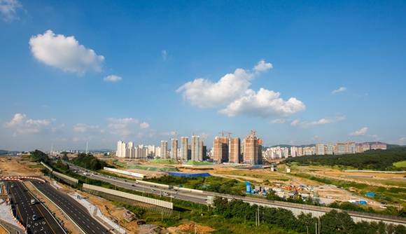 11만5000여 가구 28만6000여명의 보금자리인 화성 동탄2신도시 전경