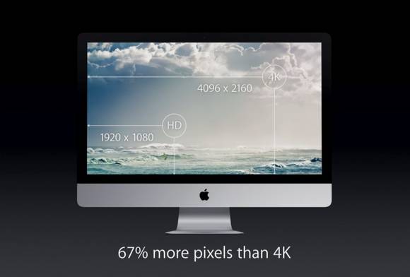 5K 디스플레이를 장착한 ‘레티나 5K 디스플레이 아이맥’(사진: 애플)