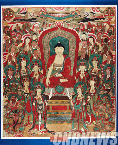 청도 대비사 영산회상도.(사진=문화재청)