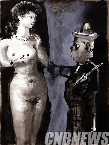 피카소 '미술가와 모델'.(사진=K옥션)