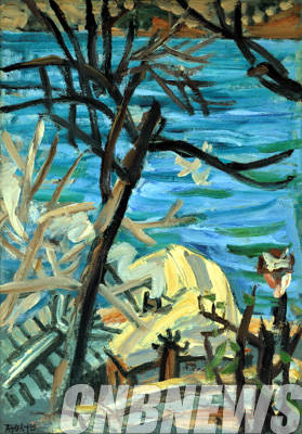 이중섭 '통영 앞바다'.(이미지=K옥션)