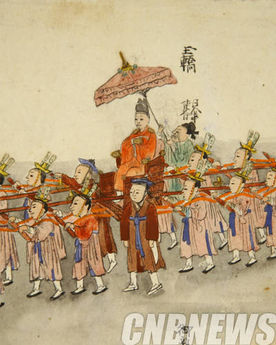 동가도 왕의 등장 장면.(이미지=이화여자대학교박물관)