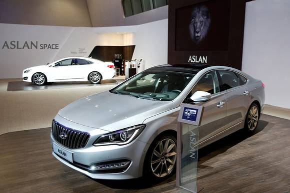 DDP에 마련된 ‘아슬란’ 전용 특별 전시장 ‘아슬란 스페이스’(사진 제공: 현대자동차)