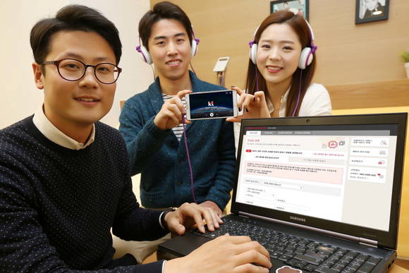 ‘미디어 클라우드’를 이용해 손쉽게 업로드 한 영상 콘텐츠를 이용자들이 스마트폰을 통해 시청하고 있다(사진 제공: KT)