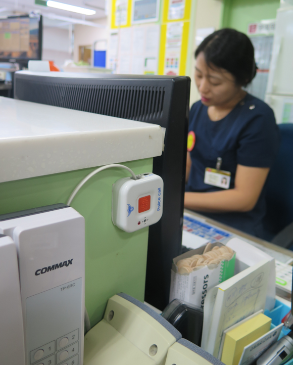 온 종합병원 응급실에 설치된 폭력방지 ‘폴리스콜’ 비상벨 모습. (사진제공=온 종합병원)