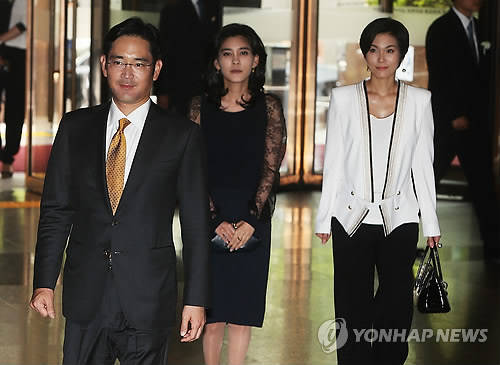 이재용 삼성전자 부회장(왼쪽부터), 이부진 호텔신라 사장, 이서현 제일모직 사장(사진: 연합뉴스)