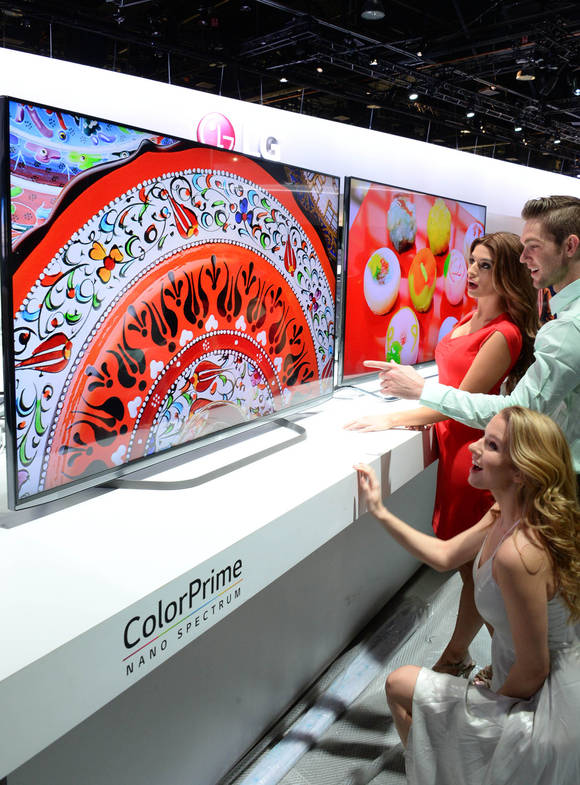 LG전자의 퀀텀닷 기술 적용 컬러 프라임 UHD TV(사진 제공: LG전자)