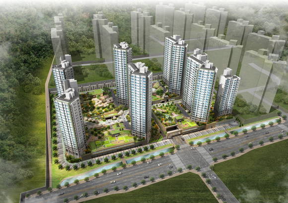 창원 감계 푸르지오 조감도(사진 제공: 대우건설)