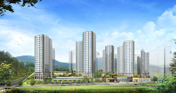 창원 감계 푸르지오 투시도(사진 제공: 대우건설)