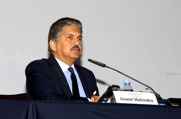 티볼리 출시 기자간담회에 참석한 아난드 마힌드라 회장(사진 제공: 쌍용자동차)