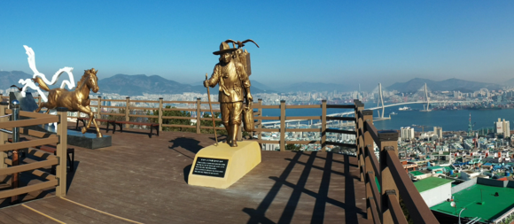 오는 9일 완공되는 영도 청학배수지 전망데크. (사진제공=영도구)