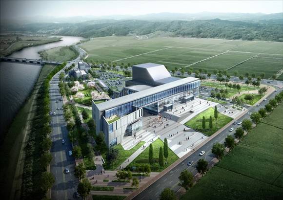 ㈜태영건설에서 제출한 조감도,예정(안성시 제공)