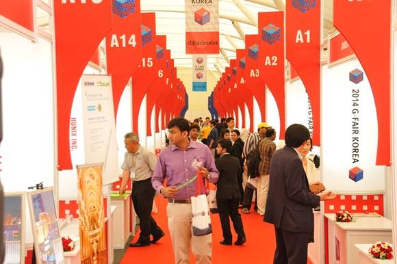 지난해 5월 인도 뭄바이 랄릿호텔에서 개최된 2014 G-FAIR 뭄바이(사진=중기센터 제공)