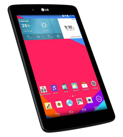 LG전자의 보급형 태블릿 ‘지패드 7.0’. 해외직구 열풍 속에 높은 가격대 성능비를 인정받고 있다(사진: LG전자)