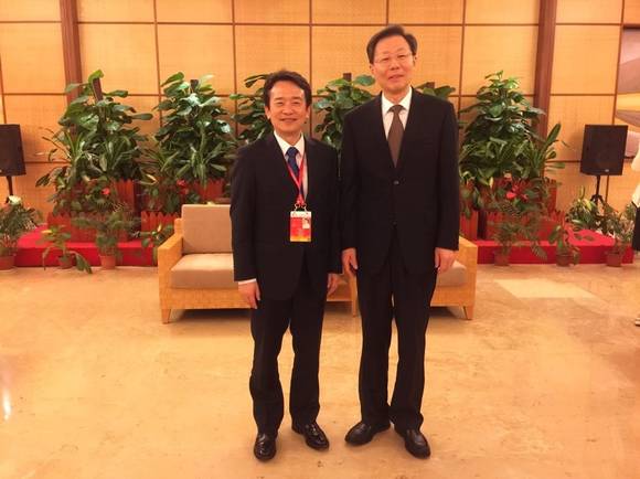 사진 왼쪽부터 남경필 경기도지사와 리쉐융 강소성 성장 (사진=경기도 제공)