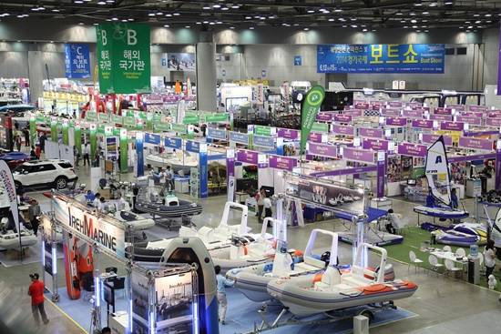 2014 국제보트쇼의 킨텍스 전 전경