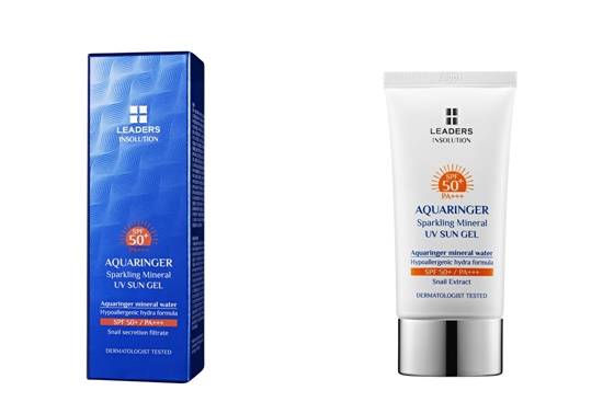 리더스코스메틱의 아쿠아링거 스파클링 UV 선젤