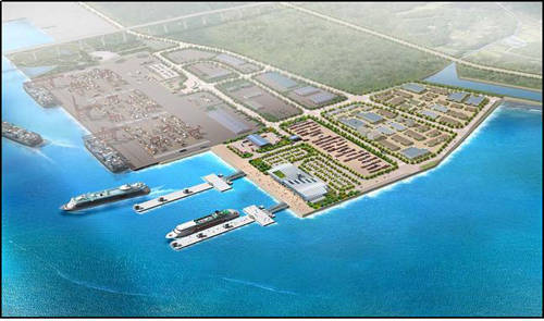 (사진제공=해수부) 당진,평택에 건설될 국제여객부두 조감도