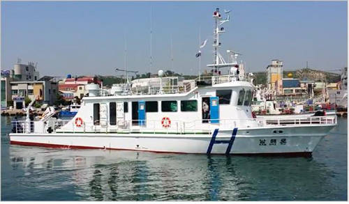 (사진제공=해수부) 남해 연안 및 항만수로측량에 특화된 해양조사선 남해로호의 모습