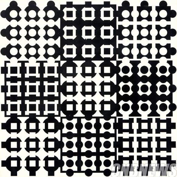 K옥션 6월 온라인 경매 최고 낙찰가를 기록한 빅토르 바자렐리의 'Helio - IX'.(자료=K옥션)