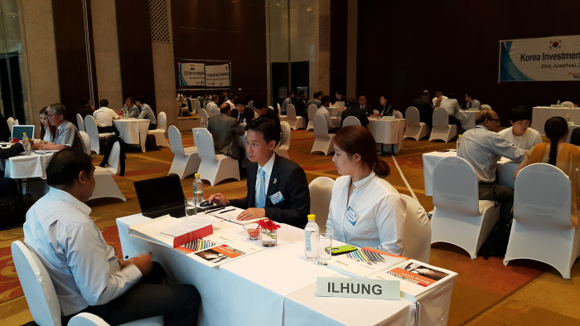 인도 뭄바이 열린 비즈니스 상담회 모습. (사진제공=부산상의)