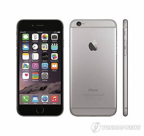 단통법 시행 이후 국내 점유율이 높아진 애플의 아이폰6(사진: 연합뉴스)