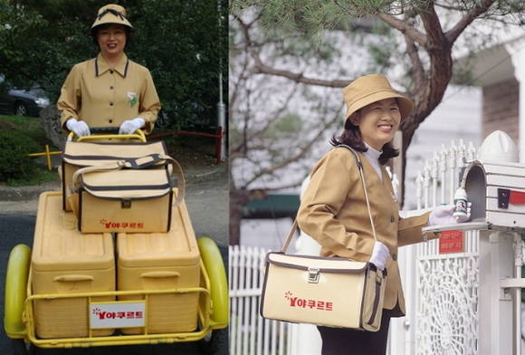 1990년대 야쿠르트 아줌마 모습. (사진=한국야쿠르트)