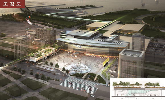 부산역 광장 '창조경제 거점공간' 사업예시도. (사진제공=부산시)