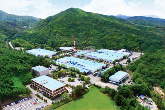 S&T모티브 부산 본사 전경.